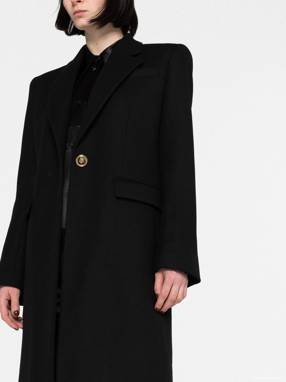 Affordable Medusa-button coat Women single-breasted Versace 0809
